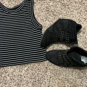 New Free People Striped Crop Top women’s size small - medium